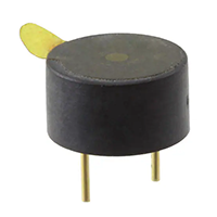 82 Decibels A (dBA) Minimum Sound Pressure Level (SPL) at 10 Centimeter (cm) and Gold (Au) Plated Red Copper Terminal Material Buzzer Indicator (AI-1027-TWT-5V-2-R)