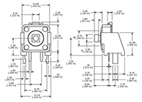TL1100 Series 6.45 Millimeter (mm) Dimension L Tact Switch - 2