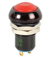 IP Series Red Actuator Pushbutton Switch for Harsh Environments