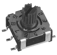 P36 Series Surface Mount Mounting and Straight/Surface-Mount Technology (SMT) Terminal Low Profile Rotary Code Switch