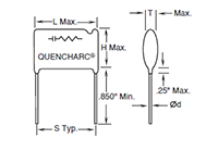 Quencharc® Type Q Arc Suppressor/Snubber Networks