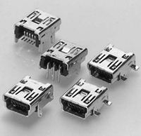 UB Series 50 milliohm (mΩ) Maximum Initial Contact Resistance Universal Serial Bus (USB) Conforming Mini-B Type Connector