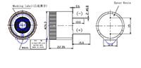 X Series 106 Decibels A (dBA) Minimum Sound Pressure Level (SPL) at 10 Centimeter (cm) and 2900 Hertz (Hz) Resonant Frequency Buzzer Indicator - 2