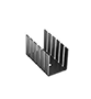 Economy Narrow Base Channel Style Heat Sinks for Dual Devices