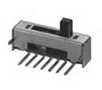 SLB Series Miniature Slide Switches with Printed Circuit Board (PCB) Hole Mounting Bracket