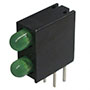 T-1 Bi-Level Green Color Light Emitting Diode (LED) Indicator
