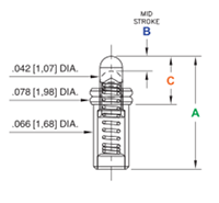 Through Hole Mount Spring-Loaded Pins - 2