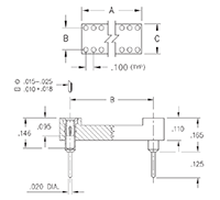 6 Pin Dual In-Line Package (DIP) Socket - 2