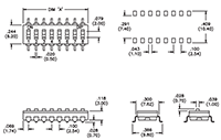 DM Series Single Pole Single Throw (SPST) Standard Dip Switches - 2