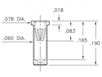 Solder Mount Receptacles with No Tail - 2