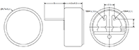 AOM Series -46 Decibels (dB) Sensitivity and Pin Terminal Material Omni-Directional Microphone - 2