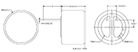 AOM Series -45 Decibels (dB) Sensitivity and Solder Pads Terminal Material Omni-Directional Microphone - 2