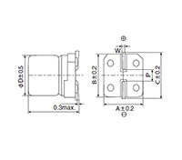 NPCAP™-PXE Series 47 Microfarad (µF) Capacitance Conductive Polymer Aluminum Solid Capacitor - 2