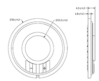 AS Series Speakers (AS03608MR-4-R) - 3