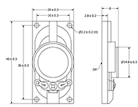 AS Series Speakers (AS04008CO-2-WR-R) - 3