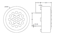 29.85 Millimeter (mm) Diameter Speakers - 2