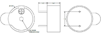 AT Series 3600 Hertz (Hz) Resonant Frequency and 14 Millimeter (mm) Diameter Transducer (AT-1436-TWT-R) - 2