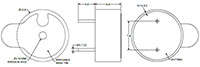 AT Series 3800 Hertz (Hz) Resonant Frequency and 14 Millimeter (mm) Diameter Transducer (AT-1438-TWT-R) - 2