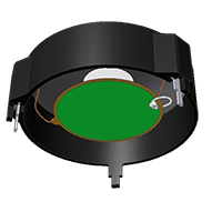 AT Series 1000 Hertz (Hz) Resonant Frequency and 52 Millimeter (mm) Diameter Transducer (AT-5210-TT-R) - 3