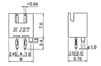 XH Series 2 Circuits Disconnectable Crimp Style Connector - 2