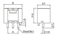 VH Series 3 Circuits Disconnectable Crimp Style Connector - 2