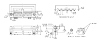 DE Series Right Angle Socket Contact Printed Circuit Board (PCB) D-Subminiature Connectors