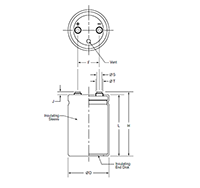 63.5 Millimeter (mm) Diameter (D) Large Can Screw Terminal Capacitor - 2