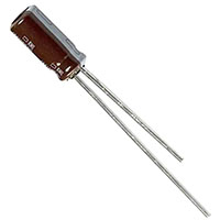 KMG Series 10 Microfarad (µF) Capacitance and 50 Volt (V) Working Direct Current (DC) Voltage Miniature Aluminum Electrolytic Capacitor