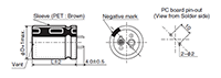 KMQ Series 220 Microfarad (µF) Capacitance and 25.4 Millimeter (mm) Diameter (D) Large Capacitance Aluminum Electrolytic Capacitor - 2