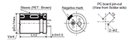 KMQ Series 100 Microfarad (µF) Capacitance and 22 Millimeter (mm) Diameter (D) Large Capacitance Aluminum Electrolytic Capacitor - 2