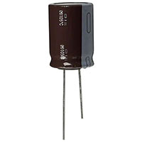 KXG Series 220 Microfarad (µF) Capacitance and 18 Millimeter (mm) Diameter (D) Miniature Aluminum Electrolytic Capacitor