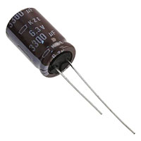 KZE Series 680 Microfarad (µF) Capacitance and 20 Millimeter (mm) Dimension L Miniature Aluminum Electrolytic Capacitor