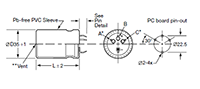 SMH Series 10000 Microfarad (µF) Capacitance and 35 Millimeter (mm) Dimension D Large Capacitance Aluminum Electrolytic Capacitor (ESMH101VND103MA63T) - 2