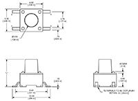 TL3301 Series Tact Switches (Gullwing-Termination)