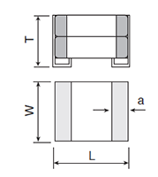 NTJ Series 47 Microfarad (µF) Capacitance and 6 Millimeter (mm) Dimension L Metal Cap Type Multilayer Ceramic Capacitor - 2