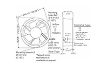 OA2547 Series Alternating Current (AC) Voltage Fans - 2