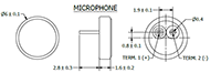 POW Series -44 Decibels (dB) Sensitivity and -20 ~ +60 Degree Celsius (ºC) Operating Temperature Omni-Directional Microphone - 2