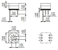 P65 Series Hexadecimal Complement Coded Output Type Rotary Code Switch - 2