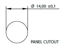 Q14 Series Panel Mounting Light Emitting Diode (LED) Indicators