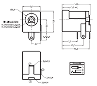 KLDX Series 5 Ampere (A) Rated Current Direct Current (DC) Power Connector (KLDX-0202-A)