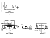 B Type KMMX Series Universal Serial Bus (USB) Connector - 2