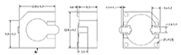 88 Decibel A (dBA) Minimum Sound Pressure Level (SPL) at 10 Centimeter (cm) Buzzer Indicator (SMI-1324-TW-5V-R-2) - 2