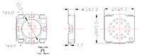 0.8 Watt (W) Rated Input Power and 90 Decibel (dB) Sensitivity Surface Mount Device (SMD) Speaker - 2