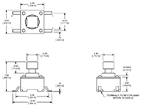 TL3301 Series Tact Switches (SP-Actuator)