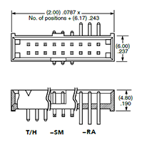 Shrouded Insulation Displacement Contact (IDC) Headers - 2