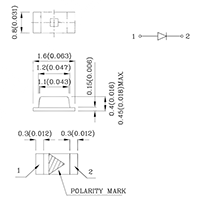 94.5 Milliwatt (mW) Power Dissipation (P<sub>D</sub>) Surface Mount Device (SMD) Chip Light Emitting Diode (LED) Lamp