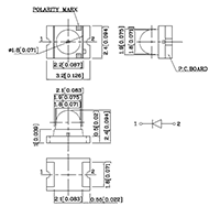 84 Milliwatt (mW) Power Dissipation (P<sub>D</sub>) Surface Mount Device (SMD) Chip Light Emitting Diode (LED) Lamp (XZM2ACR78W) - 2