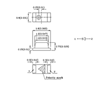 75 Milliwatt (mW) Power Dissipation (P<sub>D</sub>) Surface Mount Device (SMD) Chip Yellow Light Emitting Diode (LED) Lamp (XZMYK53W-1) - 2