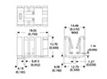 5768 Series 12.7 Millimeter (mm) Length and 19.05 Millimeter (mm) Height Plug In Channel Board Level Heat Sink (576802B03100G)