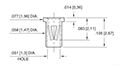 0.060 Inch (in) Mounting Hole Diameter Receptacles with No Tail - 2